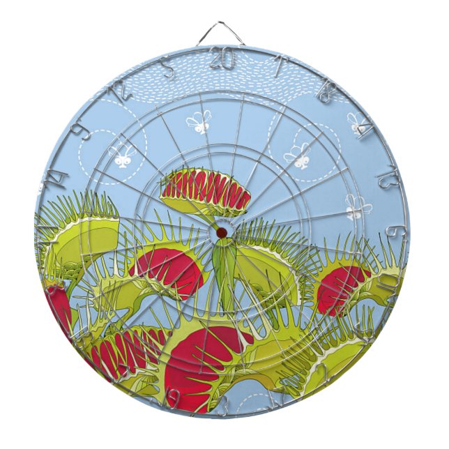 blue fly trap dartboard (Front)
