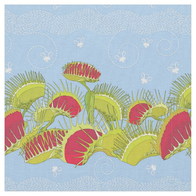 blue fly trap fabric (Close Up)