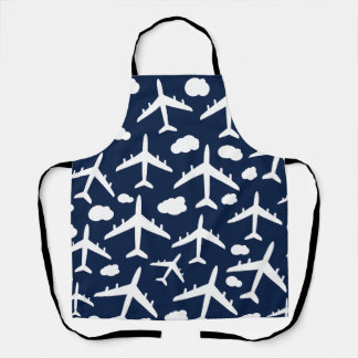 Blue flying airplanes aircraft pattern  apron