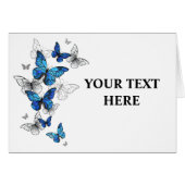 Blue Flying Butterflies Morpho (Front Horizontal)