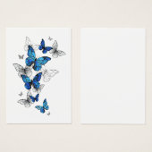 Blue Flying Butterflies Morpho (Front & Back)
