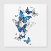 Blue Flying Butterflies Morpho (Front)