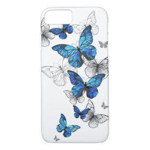 Blue Flying Butterflies Morpho iPhone 8/7 Case