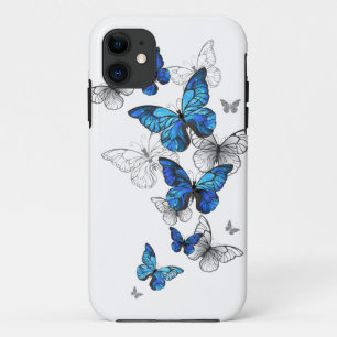 Blue Flying Butterflies Morpho iPhone 11 Case