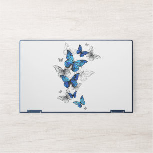 Blue Flying Butterflies Morpho HP Laptop Skin