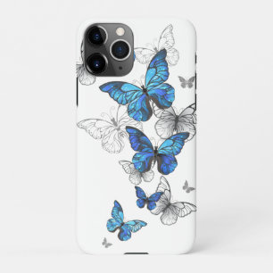 Blue Flying Butterflies Morpho iPhone 11Pro Case