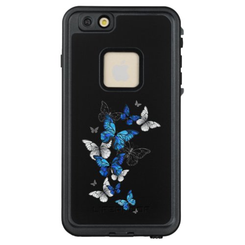 Blue Flying Butterflies Morpho LifeProof FRĒ iPhone 66s Plus Case