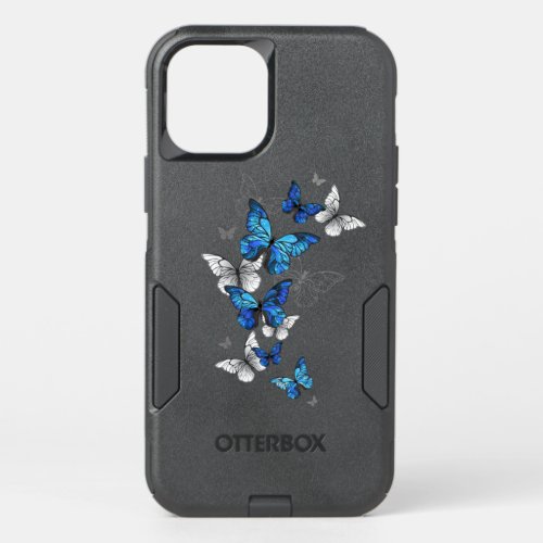 Blue Flying Butterflies Morpho OtterBox Commuter iPhone 12 Pro Case