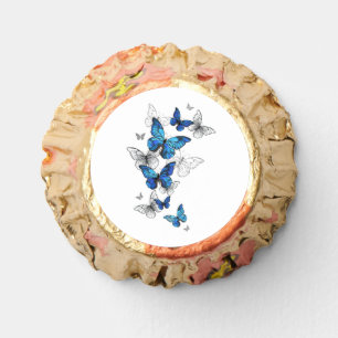 Blue Flying Butterflies Morpho Reese's Peanut Butter Cups