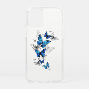 Blue Flying Butterflies Morpho Speck iPhone 12 Mini Case