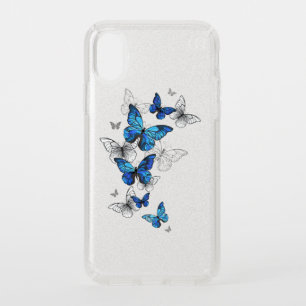 Blue Flying Butterflies Morpho Speck iPhone XS Case