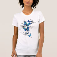 Blue Flying Butterflies Morpho