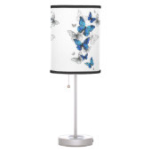 Blue Flying Butterflies Morpho Table Lamp (Right)