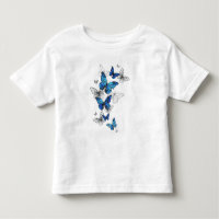 Blue Flying Butterflies Morpho