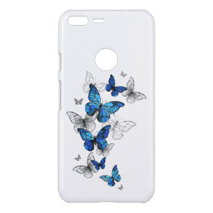 Blue Flying Butterflies Morpho Uncommon Google Pixel XL Case