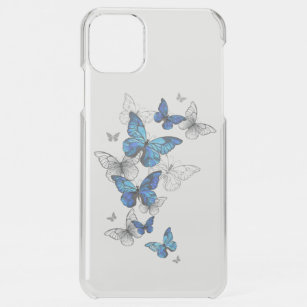 Blue Flying Butterflies Morpho iPhone 11 Pro Max Case