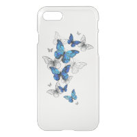 Blue Flying Butterflies Morpho