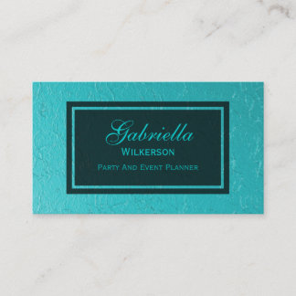 Blue Foil Business Cards