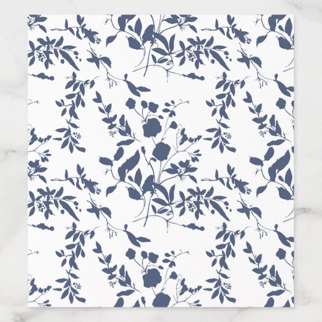 Blue Foliage Envelope Liner (Design)