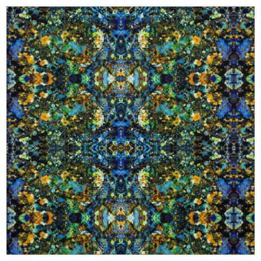 Blue Fools Gold Fabric