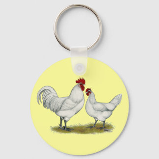 Blue Foot Chickens Keychain