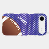 Blue Football Custom iPod Touch Case (Back (Horizontal))
