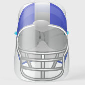 Blue Football Helmet Face Shield (Front)