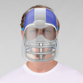 Blue Football Helmet Face Shield (Insitu)