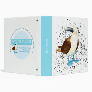 Blue Footed Bird Bobbie Binder