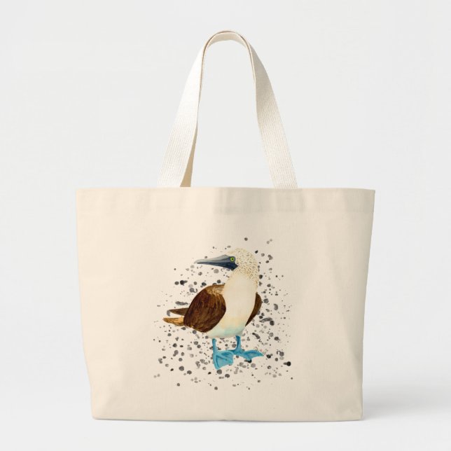 Blue Footed Bird Bobbie Tote Bag (Front)