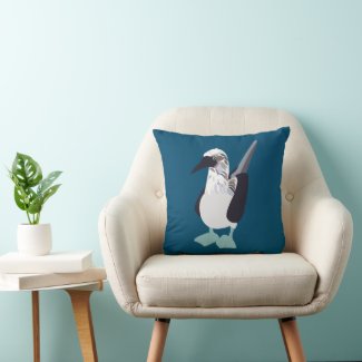 Blue-Footed Bird Seabird Illustration