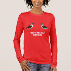 Cute Blue-footed Boobies Women's Basic Long Sleeve T-Shirt