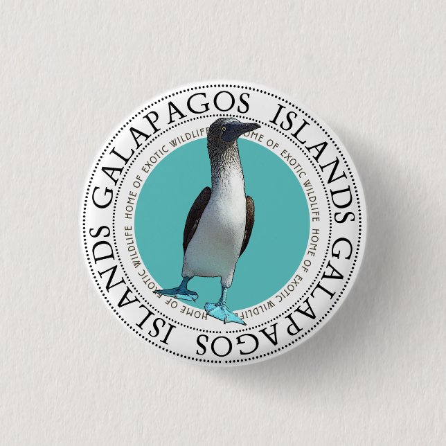 Blue Footed Booby Button (Front)