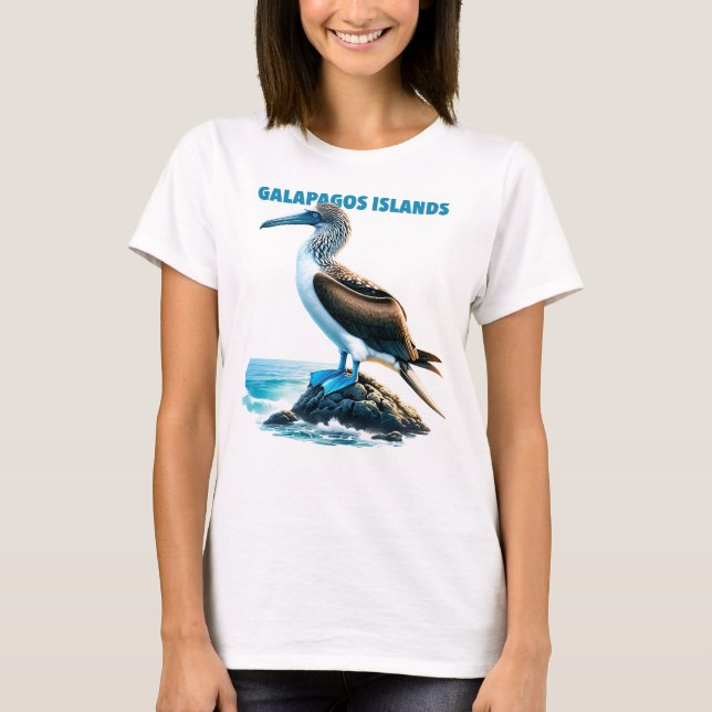 Blue-Footed Booby Galápagos Islands T-Shirt (Front)
