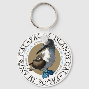 Blue Footed Booby Keychain