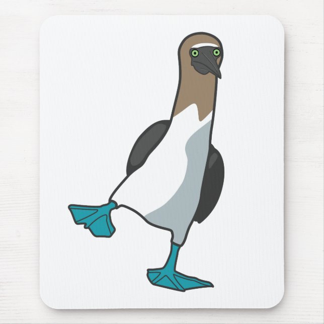 blue footed booby mousepad (Front)