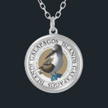 Blue Footed Booby Silver Plated Necklace<br><div class="desc">Blue footed boobies are the darlings of the Galapagos Islands with their goofy blue webbed feet. Unique & wonderful. The perfect souvenir of the islands.</div>