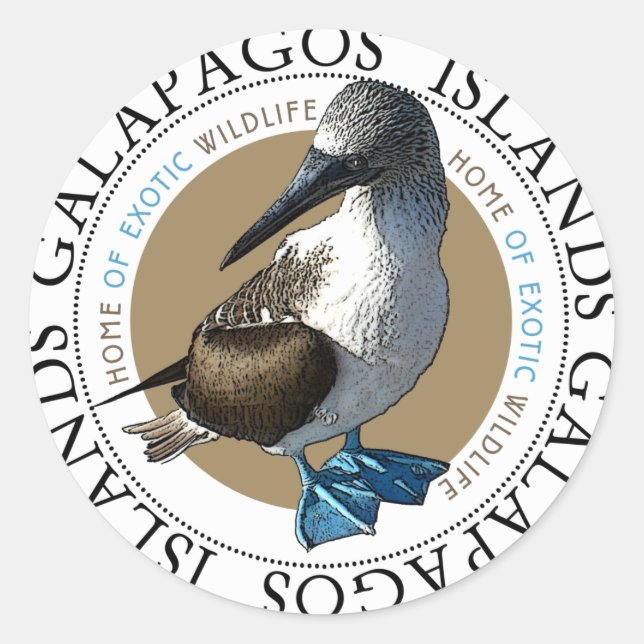 Blue Footed Booby stickers (Front)
