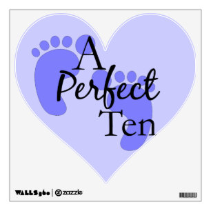 Blue Footprint Baby Nursery Wall Decals