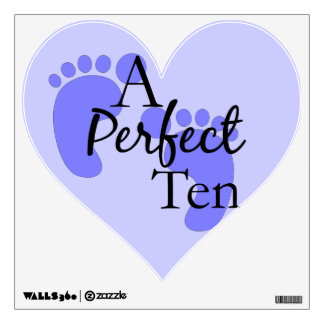 Blue Footprint Baby Nursery Wall Decals