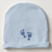Blue Footprints Infant Hat (Back)