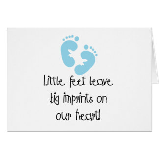 Blue Footprints Little Feet Big Imprints Cards