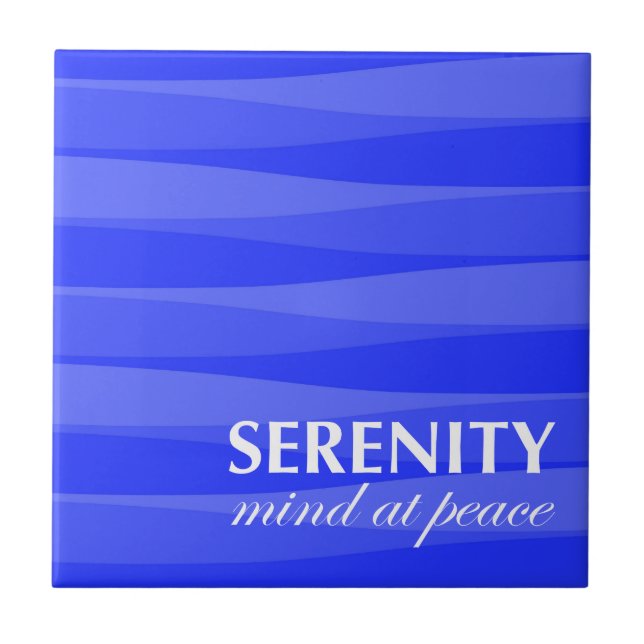 Blue for Serenity Ceramic Tile (Front)