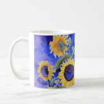 Blue For You Sunflowers Coffee Mug at Zazzle