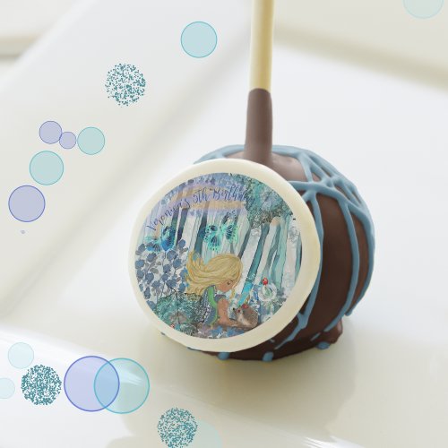 Blue Forest Birthday Cake Pops