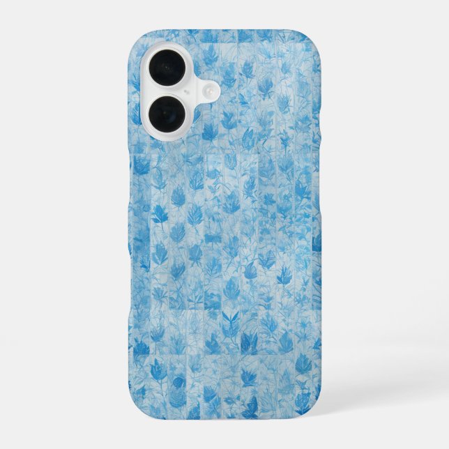 Blue Forest - Ethereal Leaf Pattern Phone Case (Back)