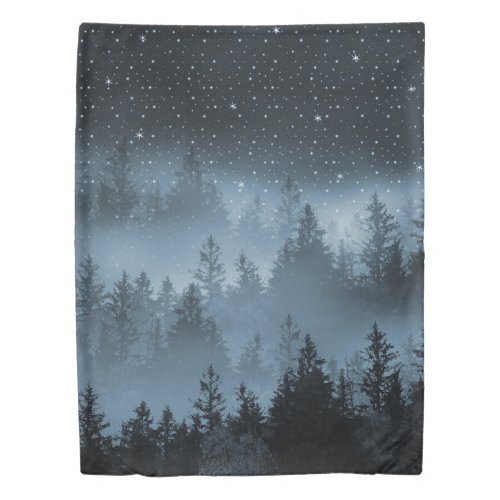 Blue Forest Galaxy Dream 1 decor art Duvet Cover