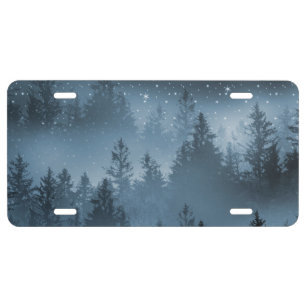 Blue Forest Galaxy Dream #1 #decor #art License Plate