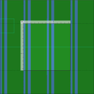 Blue & Forest Green Colored Lines/Stripes Pattern Fabric