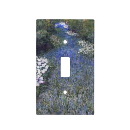 Blue Forest Path Impressionist Oilpaint Light Switch Cover